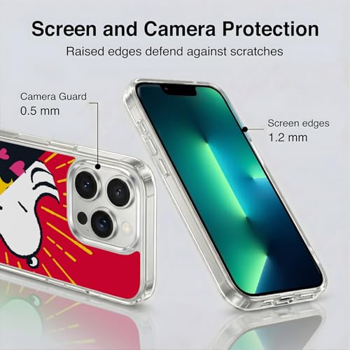 Coque Peanuts Snoopy pour iPhone 13 Pro compatible MagSafe antichoc - 5