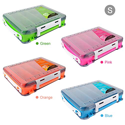 Estojo de isca, Andoer Caixa de pesca lateral Acessórios de pesca Iscas Ganchos Caixa de armazenamen