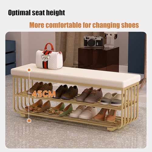Banc à chaussures confortable pour éviter de se baisser dans l'entrée - 7