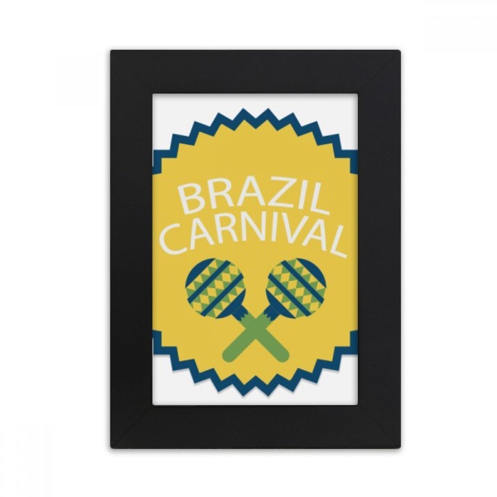 Cadre photo carnaval Brésil 10x15 petit format peinture multicolore pour salon