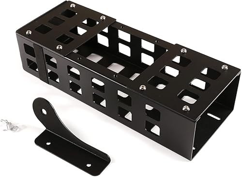 Miniatura 8 de Organizador de cesta de almacenamiento para maletero de automóvil de aleación de aluminio negro para Land Rover Defender 110 2020-2022 Accesorios de