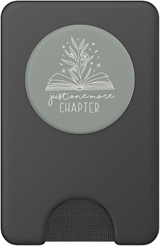 Miniatura 8 de Just One More Chapter - Amante de los libros florales (salvia polvorienta) PopSockets estándar PopGrip