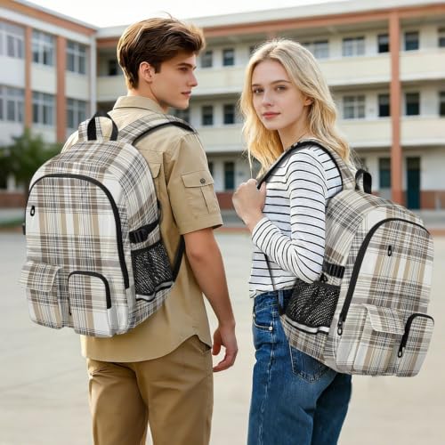 Mochila de viaje grande que protege tu laptop de 17.5 pulgadas en el trayecto de la universidad 7