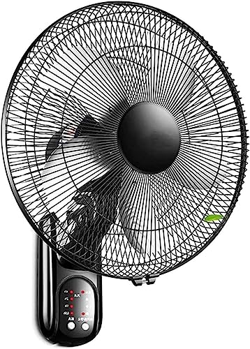 Dntum Remote Control Fan,Wall Mounted Fan, Home Wall Mounted Fans,Metal Wall Fan,Electric Cooling Fan with 3 Speed Settings,Easy to Assemble,Ideal for Conservatory,Workshop