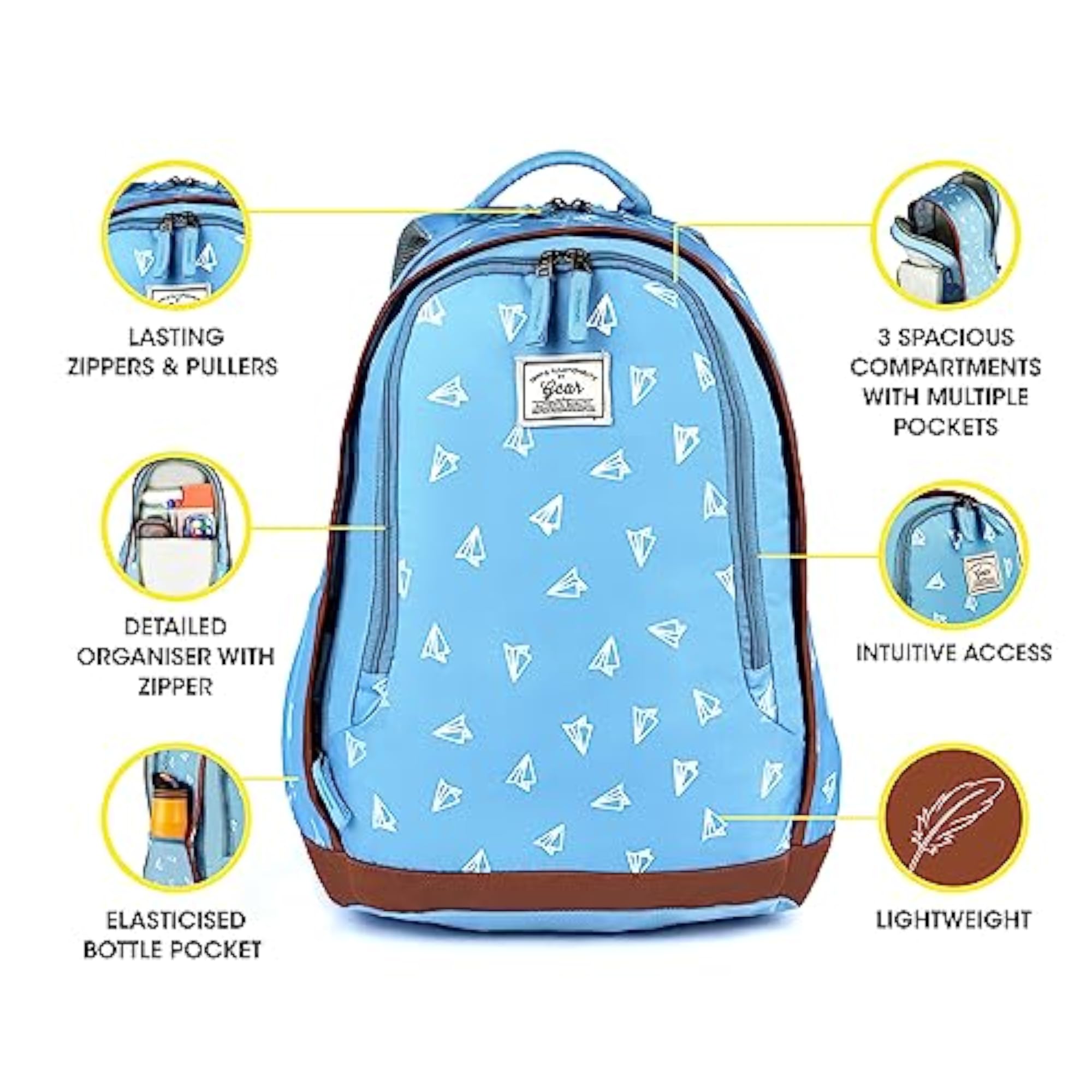 Origami 35L Water Resistant Backpack with Rain Cover