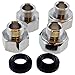 Jones Stephens C25446 Chrome Plated 1/2" x 3/8" PEX Compression Adapter fits Delta Faucets