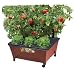 24.5 In. X 20.5 In. Patio Raised Garden Bed Kit with Watering System and Casters in Terra Cotta