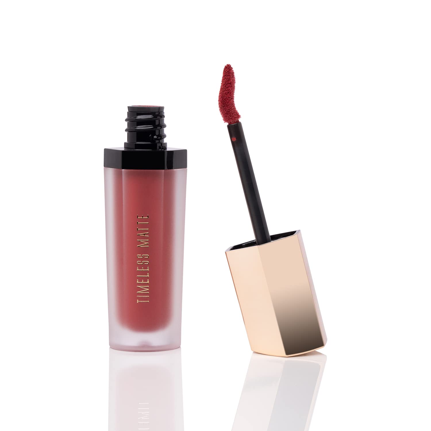 PAC Timeless Matte liquid lipstick Waterproof | Smudge & Transfer Proof Lipsticks for Women with Rose Oil | Long Lasting upto 12Hrs | Highly Pigmented Lip Color for All Skin Types | Sangria – 6.5ml