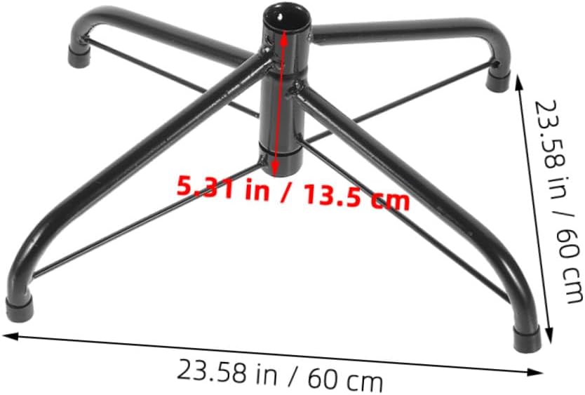 Christmas Tree Stand Iron Base 60cm Metal Holder Artificial Xmas Tree Supplies Home Indoor Seasonal Décor