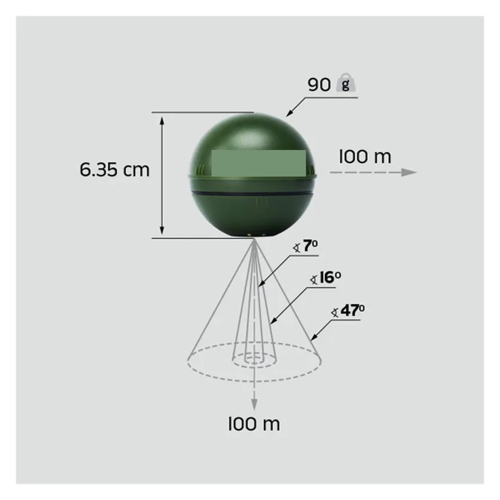 Sondeur de pêche Portable GPS Intelligent for Bateau appât