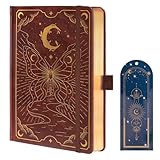 TIEFOSSI Dotted Journal Notebook, Butterfly Dot Journal for Women Girls, A5 Hardcover Journals with Bookmark, Aesthetic Notebook for Journaling Writing, 160 GSM Thick Paper with 190 Numbered Pages