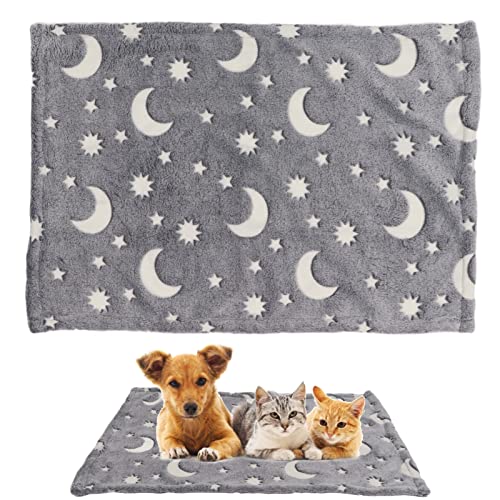 Cobertor que Brilha No Escuro, Lavável, Fácil de Limpar, Cobertor Bonito Luminoso para Animais de Es