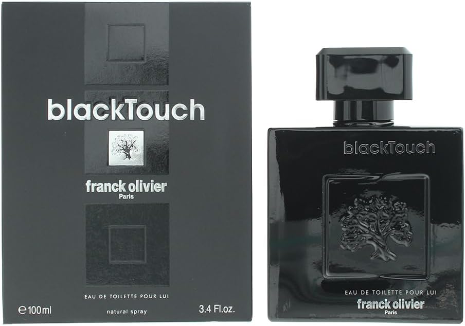 Frank Olivier Black Touch for Men Eau De Toilette Spray, 3.3 Ounce