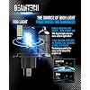 BEAMTECH H4 Bulb, Fanless In Line 9003 Fog Light Bulb 6500K Xenon White Fog Light Of 2