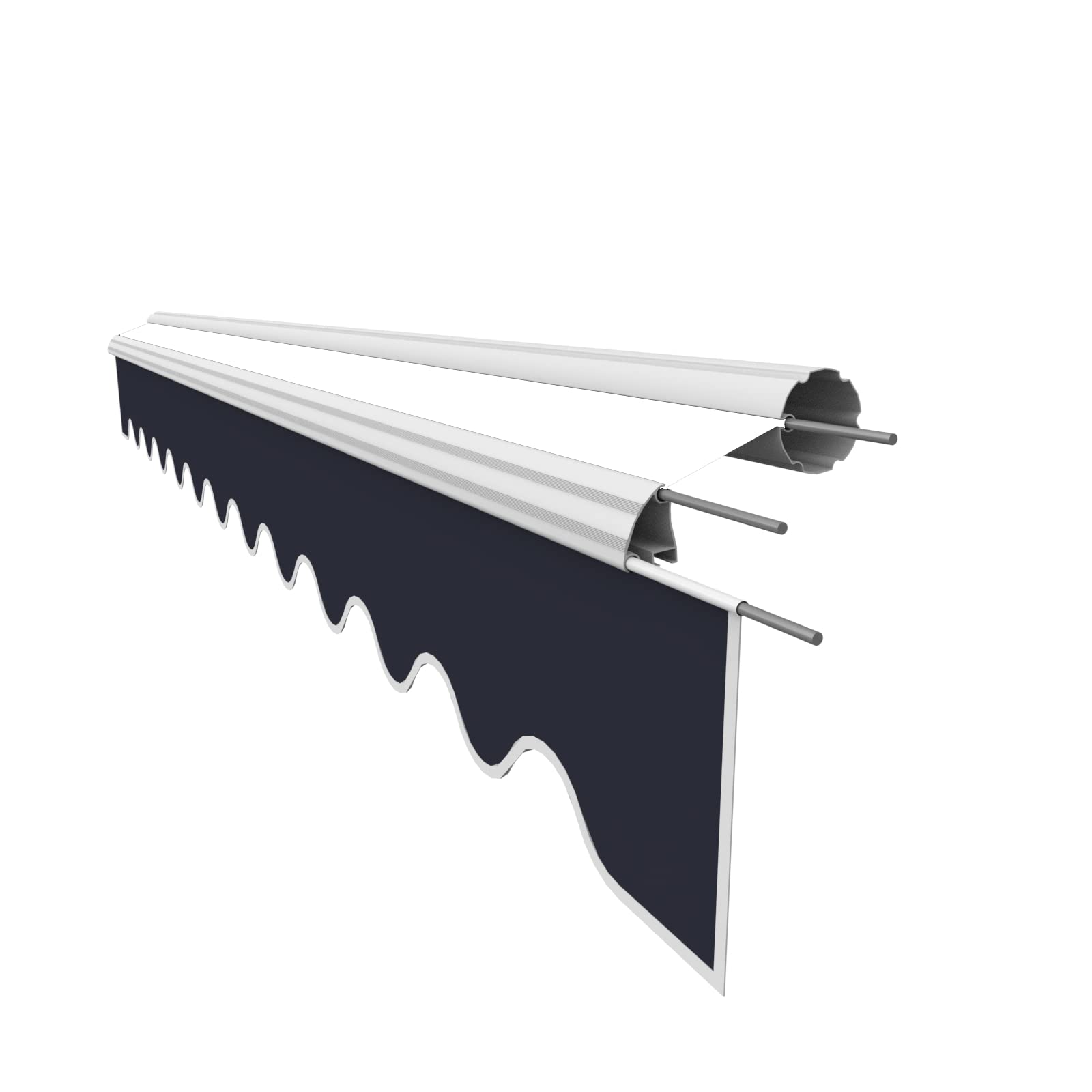 Volant Auvent marquise Toile de rechange plastique 4 m neuf seulement Volant spd066