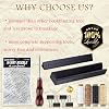 ARSTBETY Complete Book Making Tool Book Binding Kits, Bookbinding Supplies with Signature Punch Guide, Scrapbooking Tool, Awl, Wax Thread and Needle (Black)