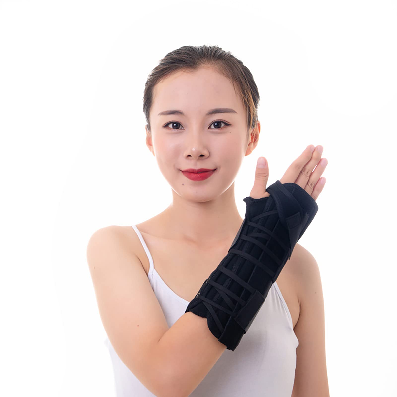 HAILM Hand And Wrist Compression Support Brace with Adjustable Strap - Ideal for Wrist Discomfort Relief Sports Protection