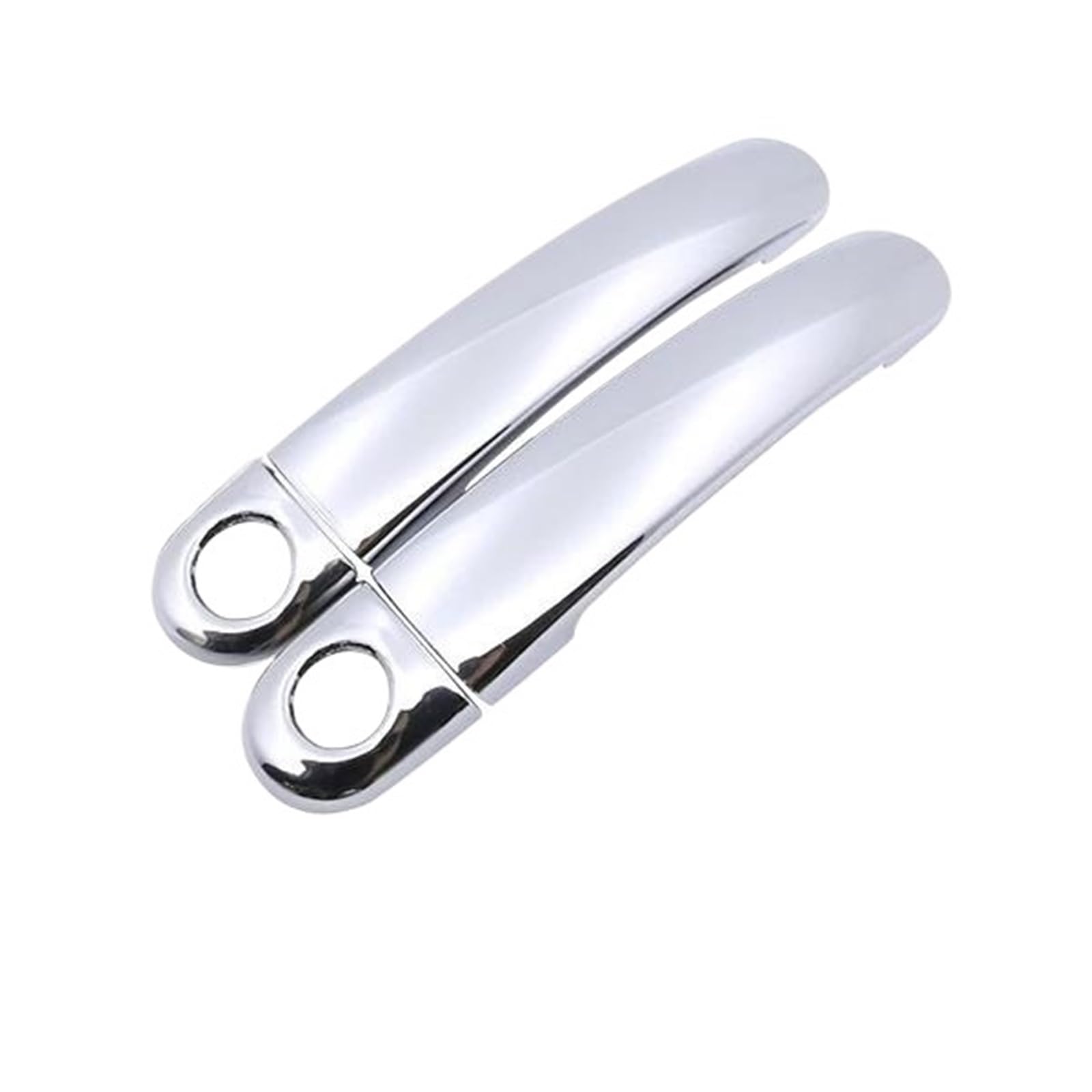 Hrqctim 2Door 2 Keyhole Chrome Car Door Handle Cover Trim Cap Set For Seat For Ibiza 6L 2003 2004 2005 2006 2007 2008 2009 Mk3(2Door 2 Keyhole)