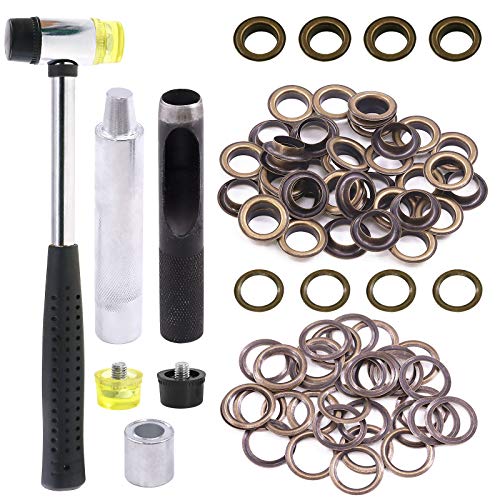 Œillets de 1,27 cm pour bâche et tissu kit de réparation avec outil