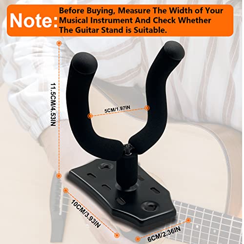MOYACA Lot de 2 supports muraux en métal pour guitare avec vis, support de guitare avec éponge de protection, support de… - Les Beatles, Paul McCartney, John Lennon, RIngo Starr, George Harrison MOYACA Lot de 2 supports muraux en métal pour guitare avec vis, support de guitare avec éponge de protection, support de… – Image 4