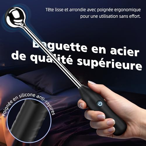 Gode vibro-masseur avec tête flexible pour surmonter les difficultés de stimulation intime