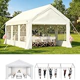 Hawthyhome Partyzelt 4x6 Wasserdicht Stabil Pavillon PE...