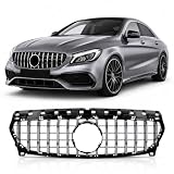 Panamericana GT Griglia adatta per Mercedes CLA W117 C117 2013-2019 nero lucido con frecce cromate