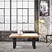 Produktbild WOMO-DESIGN Couchtisch 100x60 cm, Natur, Unikat, handgefertigt aus Massivholz Mangoholz, Metallgestell, Stahlprofile, Industrial Design, Wohnzimmertisch Sofatisch Beistelltisch Holztisch Kaffeetisch