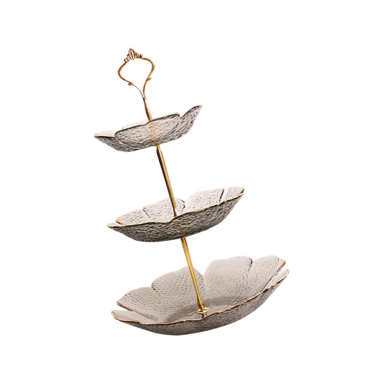 Xinsheinelry 8 Glass Bowl Set with Gold Edging for Candy Appetizers Permanent Glass Dessert Dishes