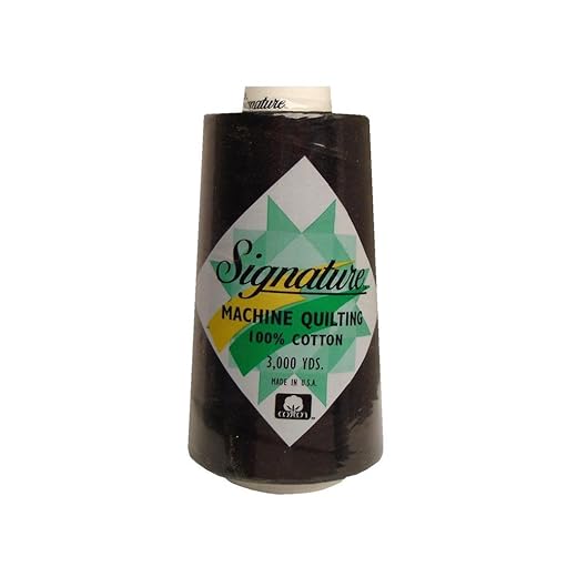 Signature Thread Signature Ctn 3000yd 100% Cotton Quilt Thread 3000 Black