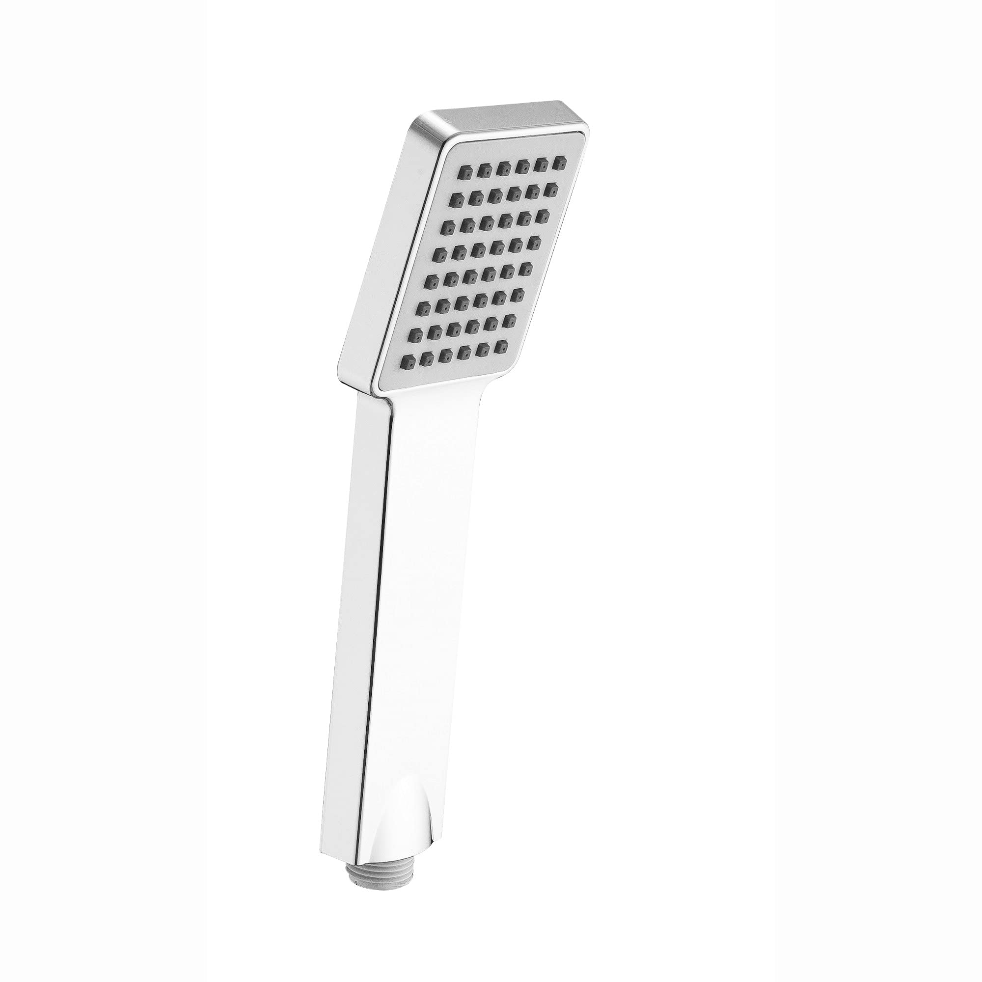 Enki Chrome E07, Handheld Shower Head, Shower Handset, Square Showerhead With Easy-Clean Silicone Nozzles,