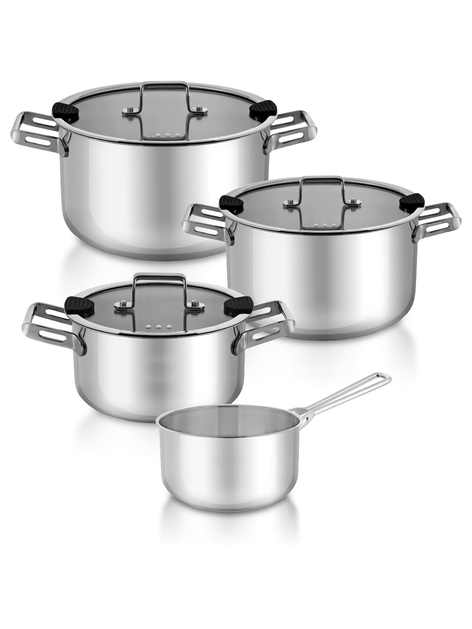 Hascevher Venedik 7 Pcs Set (16/20/24 cm Topf +16 cm Milchtopf)