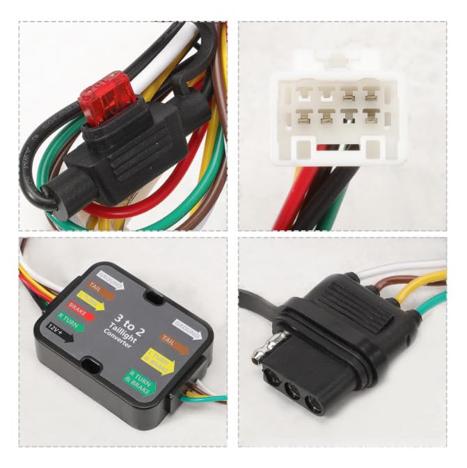 56489, Trailer Wiring Harness, Compatible with Sienna 2021-2024