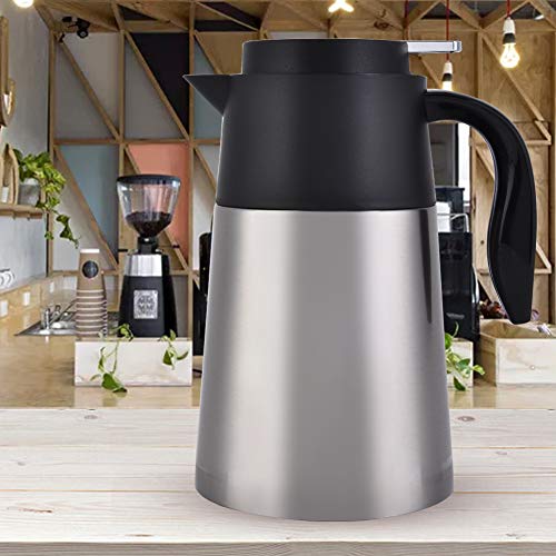 Stainless Steel Thermal Pot Coffee Thermal Urn Insulated Double Walled Water Pot, For Coffee Hot Water Tea Hot Beverage(1.3L) #TOP4