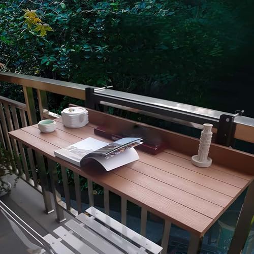 Table de bar pliante pour balcon avec plateau réglable 80 cm - 3