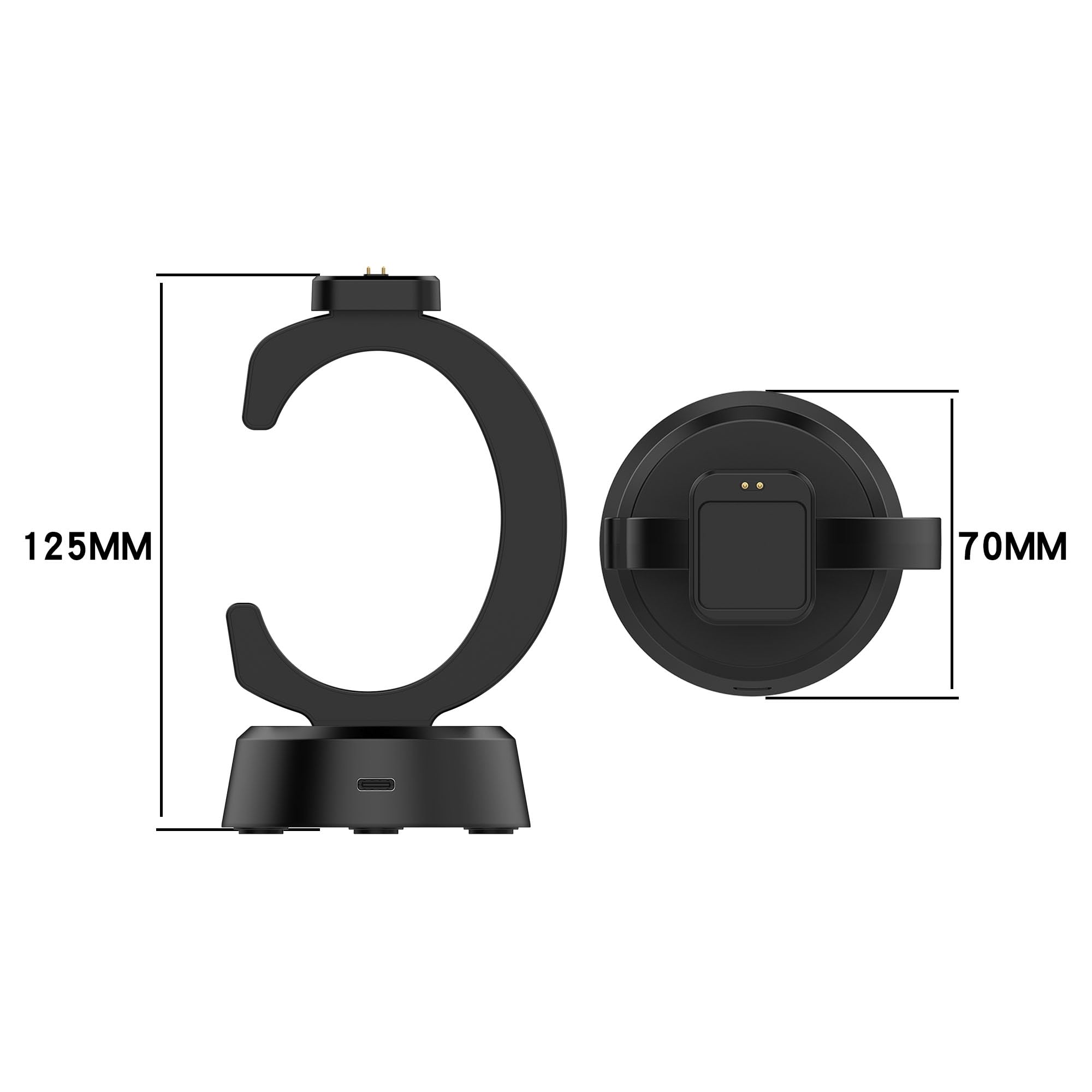 Charger Dock for Xiaomi Mi Band 9/Band 8 Pro/Band 7Pro/Band 4/Redmi Watch 4/Watch 3/Watch 3 Lite/Watch 3 Active Charger Stand Charging Cable Station Base Cradle with 3.3ft USB Type-C Cable Cord