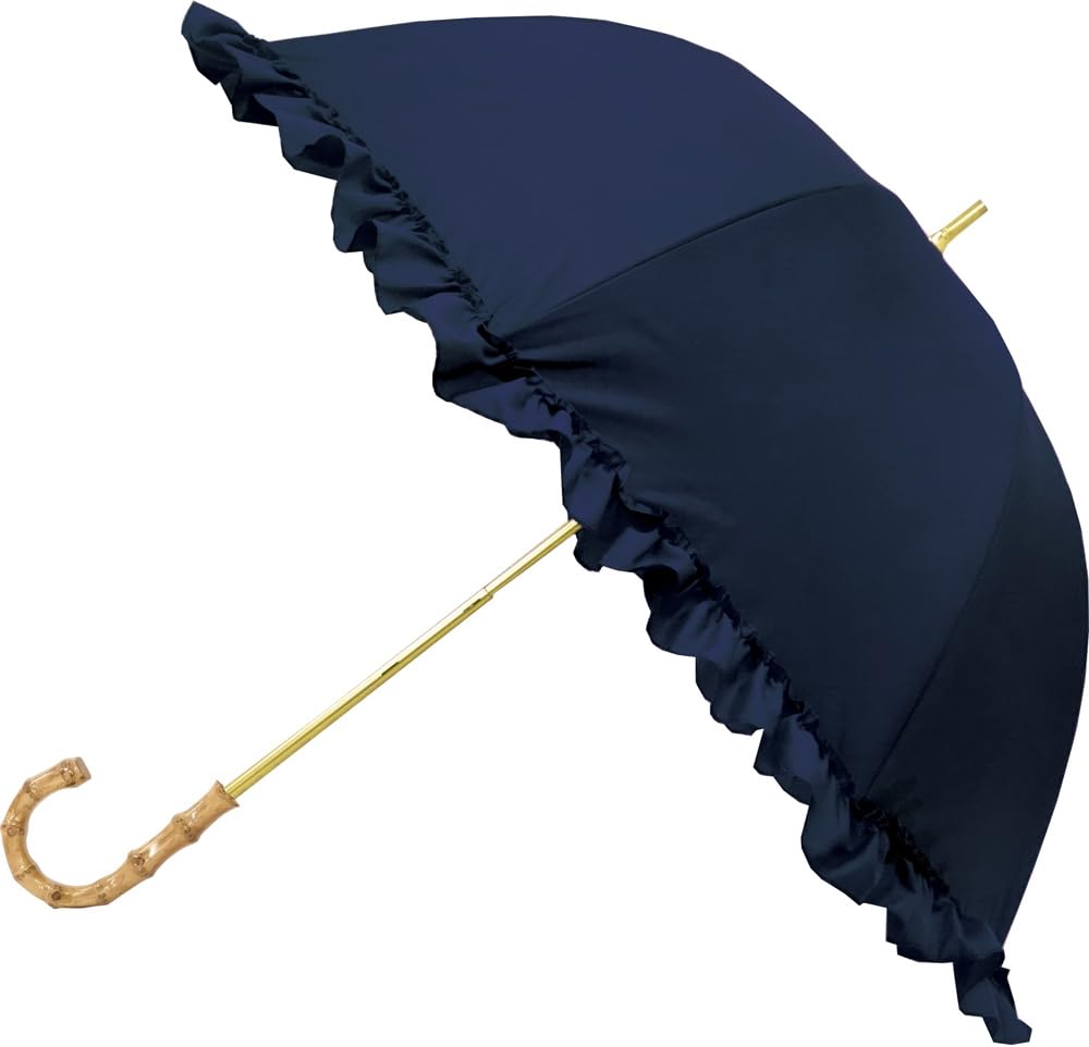 mamipuri 晴雨兼用 長傘 ピンク 色の切り替えが楽しいレディース長傘！晴雨兼用雨傘12本骨55cm