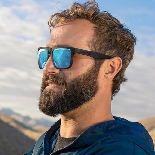 Image of STGATN Big Head Sunglasses for Men - 155MM for Large Wide Heads Men's TR90 Ultralight UV400 Protection Glasses
