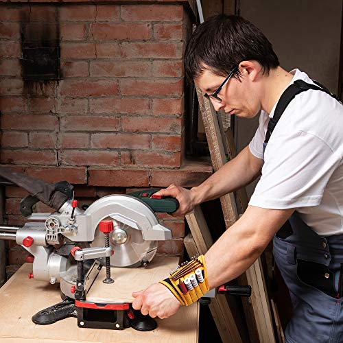 Binyatools Magnetic Wristband With Super Strong Magnets Holds Screws, Nails, Drill Bit. Unique Wrist Support Design Cool Handy Gadget Gifts For Fathers, Boyfriends, Handyman, Electrician #TOP7