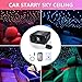 Starlight Headliner Kit, Twinkle & Sound Activate RGBW 16W Fiber Optic Lights with Bluetooth APP & Remote Control, 300 pcs*0.03in*9.8ft, Star Lights for Home/Car Decor