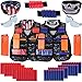 Genround Gilet tattico per Bambini Kit Regali Giocattoli, 90 Pezzi Nerf Gilet tattico Set per Pistola Giocattolo, 2 Set Gilet Regolabile Kit Bambini Nerf N-Strike Elite Gilet tattico Regalo Esterno