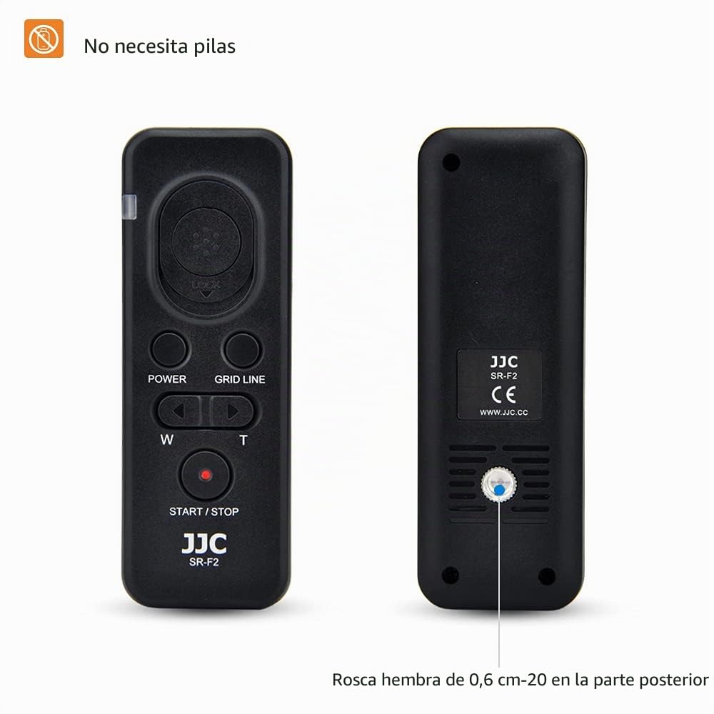 JJC Mando a Distancia con Cable con Cable multiterminal para Son. RX10M5 | Sustituye al mando Sony RM-VPR1|Cable 1m para tomas sin vibraciones|Montura 1/4"-20|No necesita pilas|ABS ligero