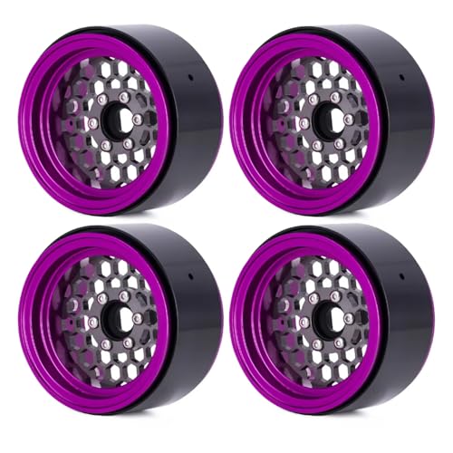 RC�X�y�A�p�[�c For Axial For SCX10 For TRX4 For TRX6 1/10 D90 VS4-10 For Redcat Gen8 4PCS �A���~���� 1.9�C���` �r�[�h���b�N�z�C�[������ RC�N���[���[�J�[(4PCS B)