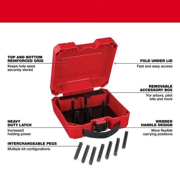 For Milwaukee Tool 49-56-1007 Large Customizable Hole Saw Case