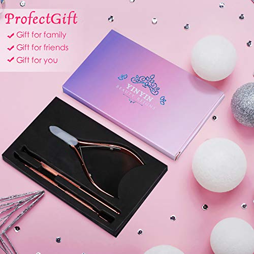 image for Cuticle Trimmer with Cuticle Pusher and Cutter-YINYIN Cuticle Cutter C