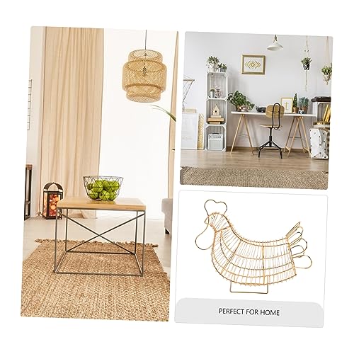 Cesta de hierro para frutas, contenedor de huevos y verduras 6