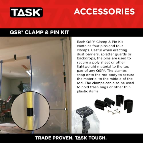 Image of TASK | 8 Piece QSR Clamp and Pin Kit for Quick Support Rod
