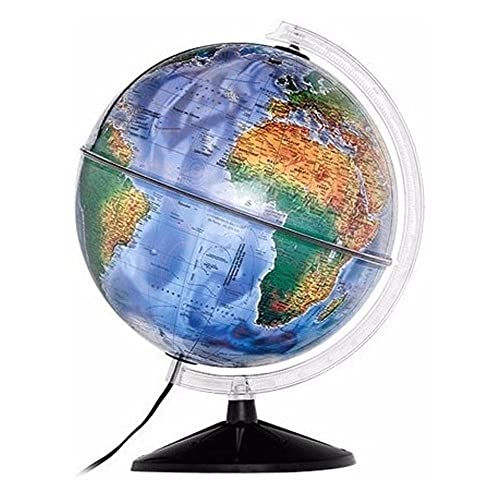 Globo Terrestre Fisico/politico 30cm Mondo com Led Libreria