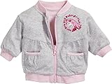 Schnizler Baby - Mädchen Wende-Jacke Interlock Einhorn 813075, 37 - Grau/Melange, 50