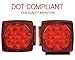 MAXXHAUL 50343 12V LED Submersible Left and Right Trailer Lights for Trailers Less than 80